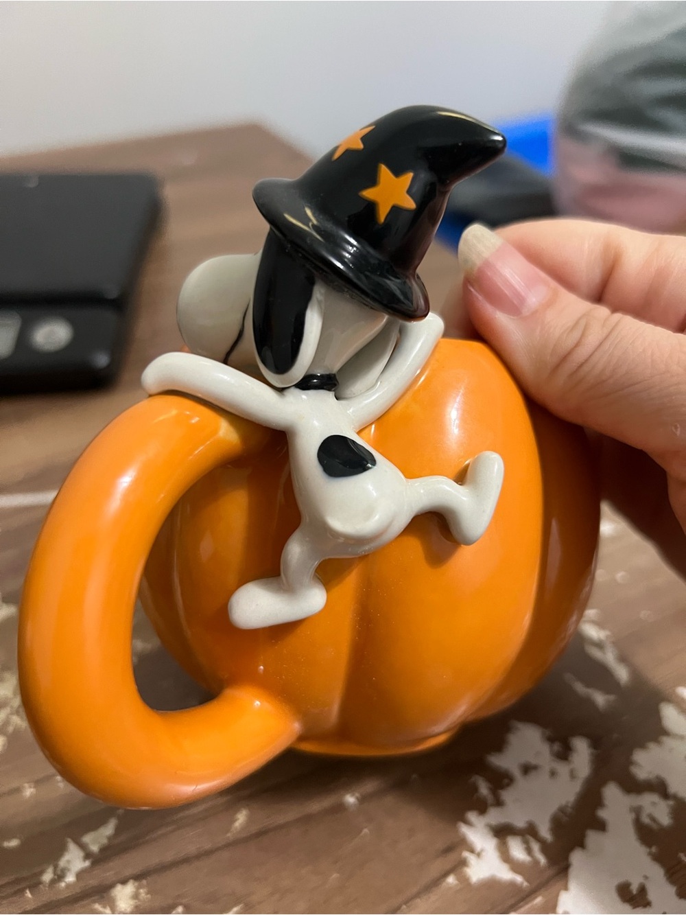 Hallmark Peanuts Snoopy Wizard Jack O Lantern Pumpkin Ceramic Halloween Mug 15oz - Picture 5 of 7